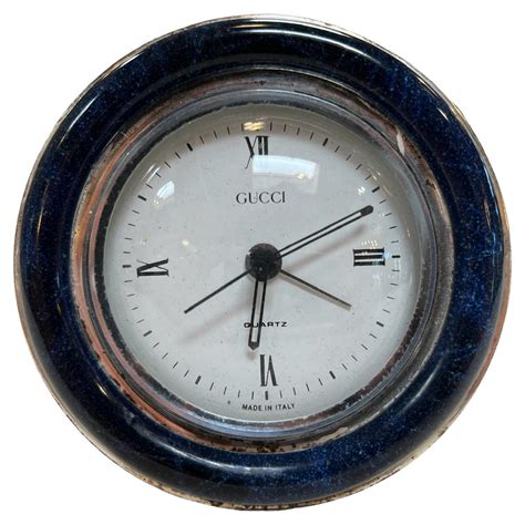 vintage gucci desk clock|Gucci Vintage Desk Table Clock Genuine Rare .